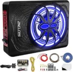2025 Upgraded 10"1200W Slim Under Seat Powered Car Subwoofer