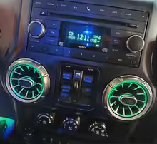 Jeep Wrangler air conditioning vents